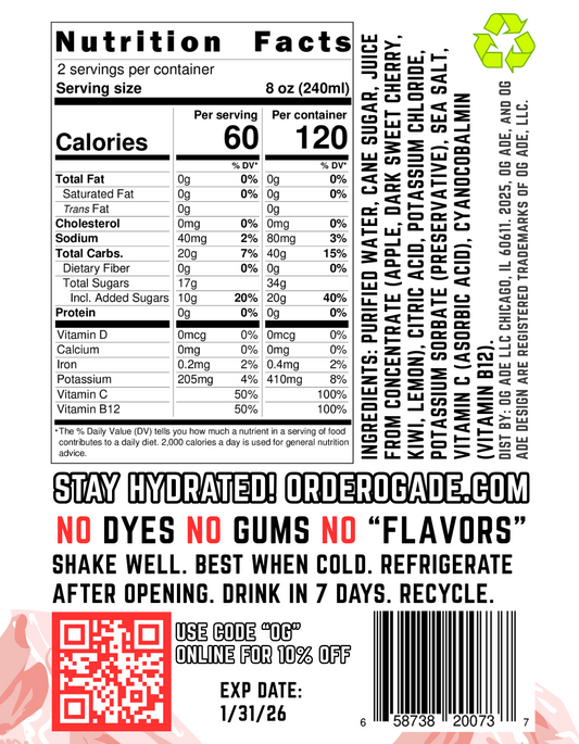 OG ADE™ Cherry Iceberg - 6 Pack