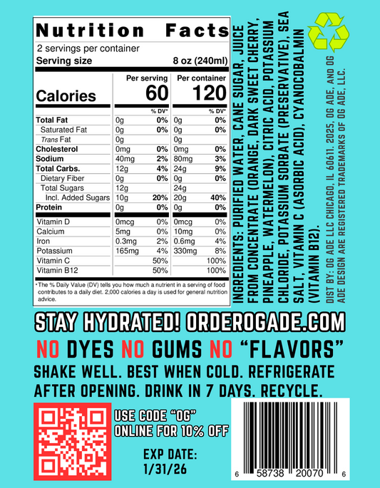 OG ADE™ Fruit Punch - 12 Pack